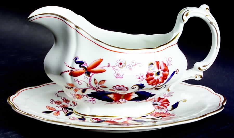 Fresian Gravy Boat & Underplate by Booths-1