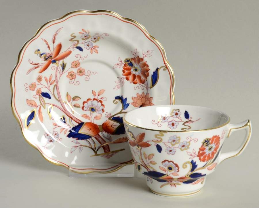Fresian Flat Cup & Saucer Set by Booths-1