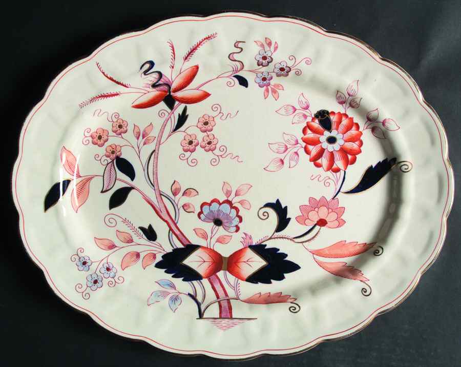 Fresian 16" Oval Serving Platter by Booths-1
