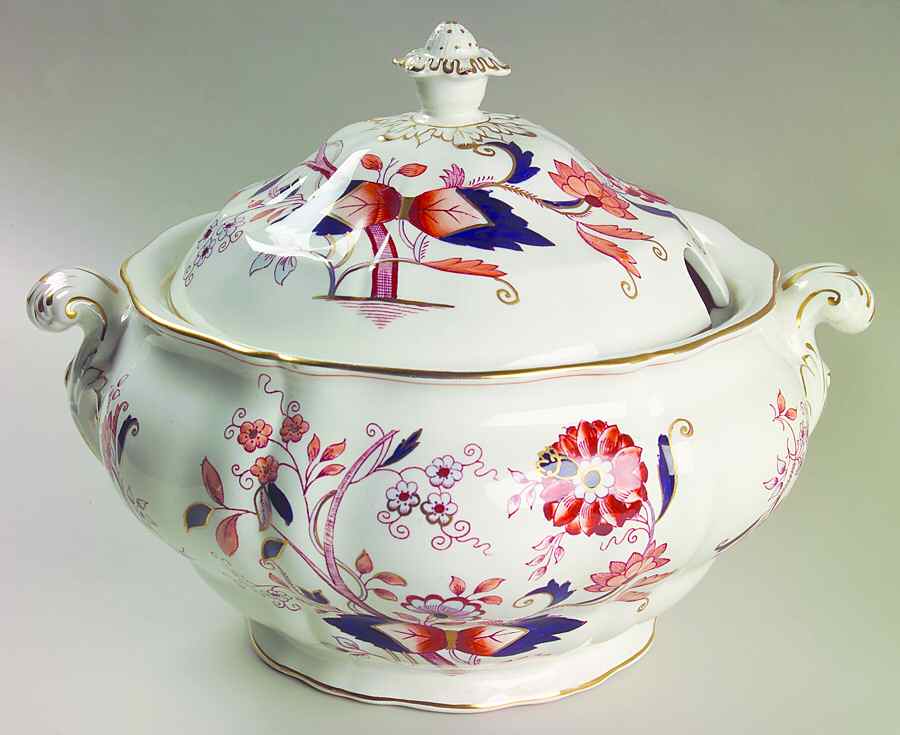 Fresian Tureen &  Lid by Booths-1