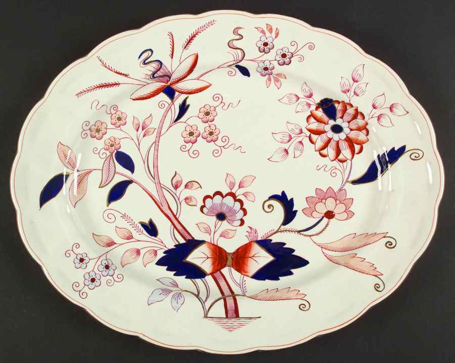 Fresian 15" Oval Serving Platter by Booths-1