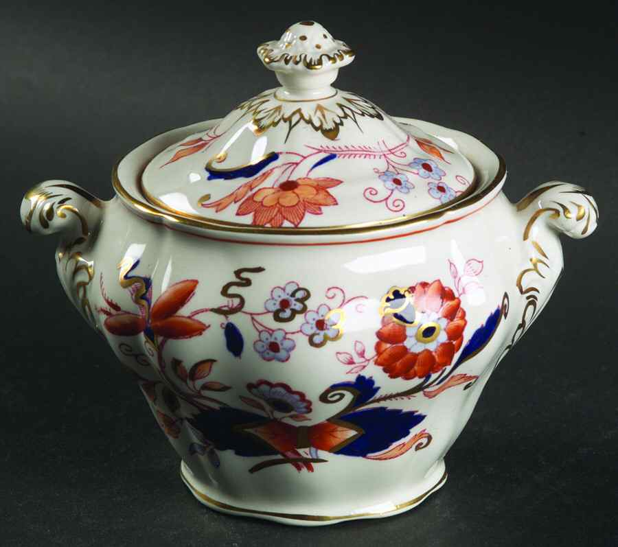 Fresian Sugar Bowl & Lid by Booths-1