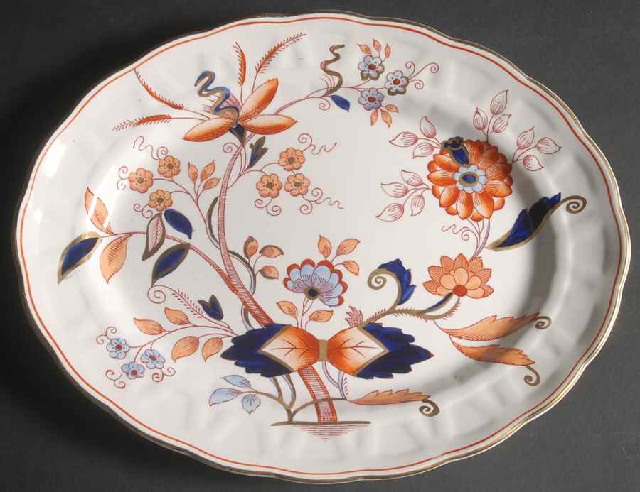 Fresian 12" Oval Serving Platter by Booths-1