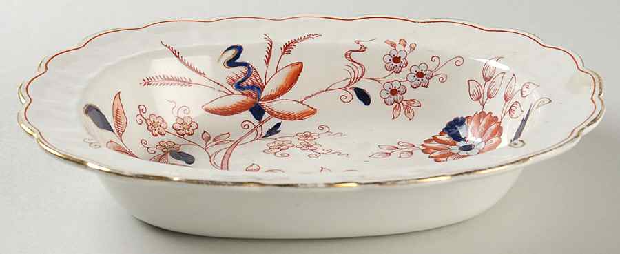 Fresian 8" Oval Vegetable Bowl by Booths-1