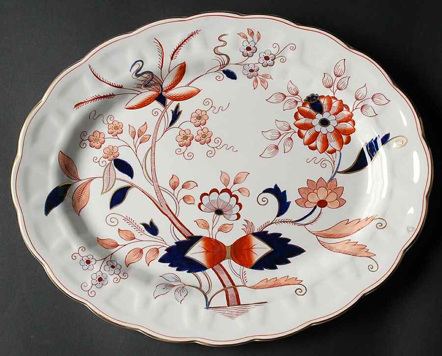 Fresian 14" Oval Serving Platter by Booths-1