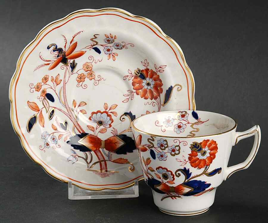Fresian Flat Demitasse Cup & Saucer Set by Booths-1