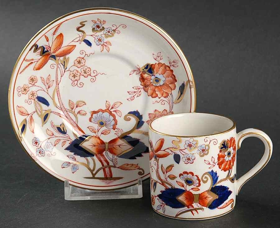 Fresian Flat Demitasse Cup & Saucer Set by Booths-1