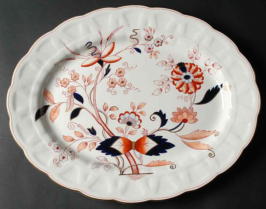 Fresian 18" Oval Serving Platter by Booths-1