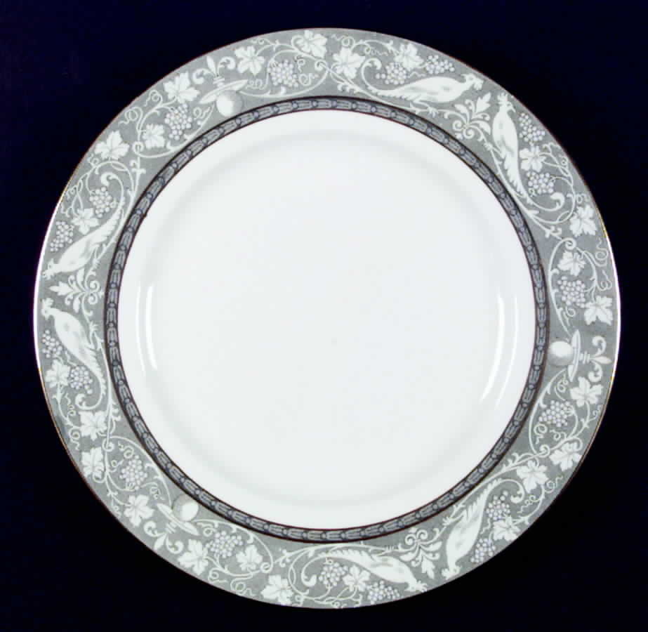 Grey Mosaic Dinner Plate by Booths-1