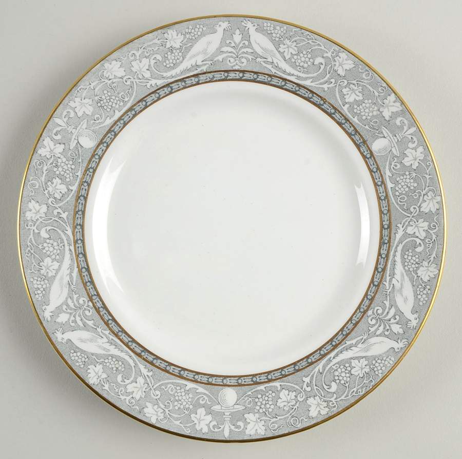 Grey Mosaic Dessert/Pie Plate by Booths-1