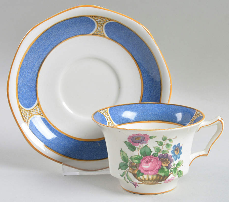 Hastings Flat Cup & Saucer Set by Booths-1