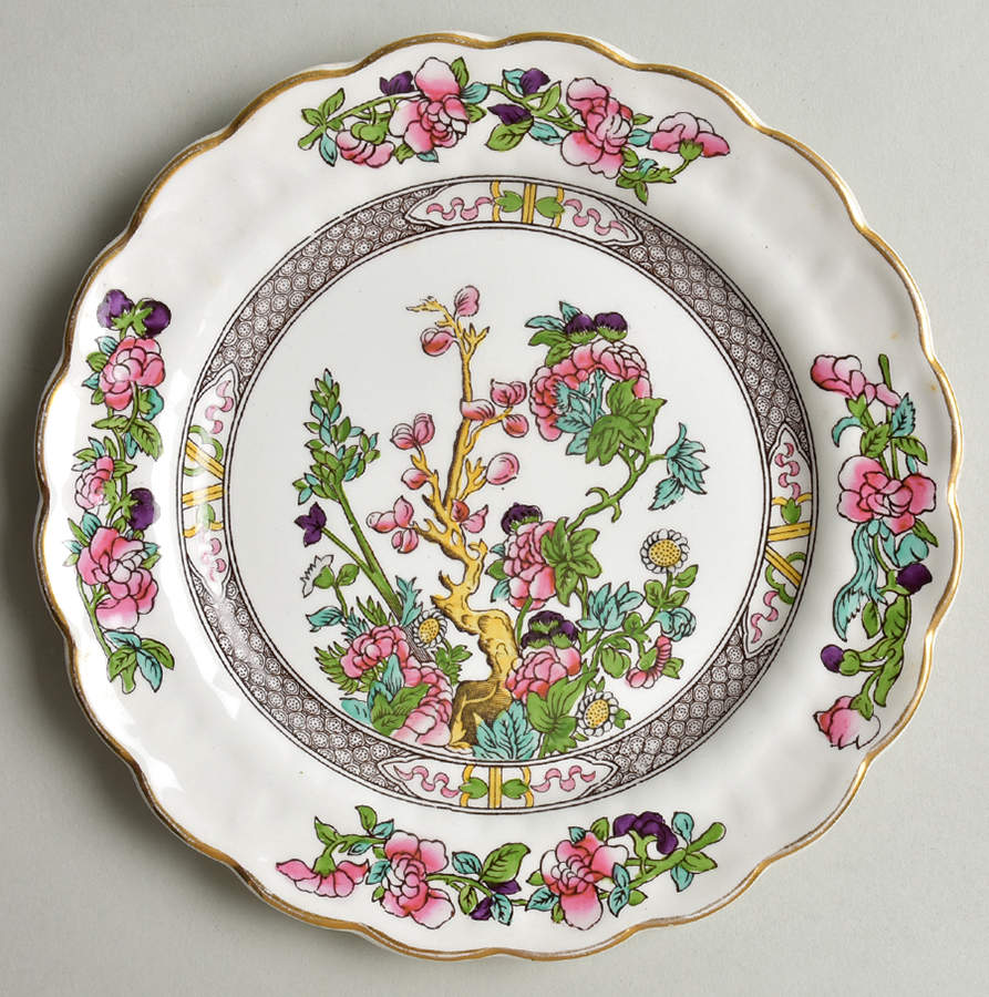 Indian Tree Salad Plate by Booths-1