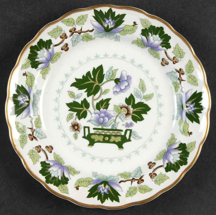 Jade Lotus Bread & Butter Plate by Booths-1