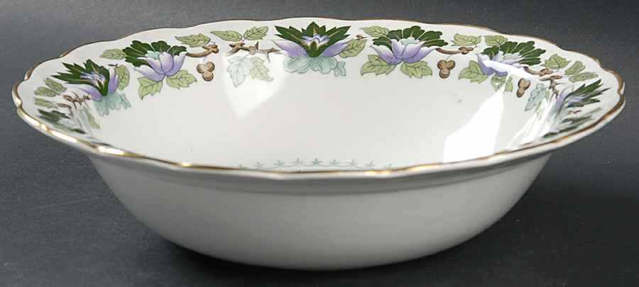 Jade Lotus 9" Round Vegetable Bowl by Booths-1