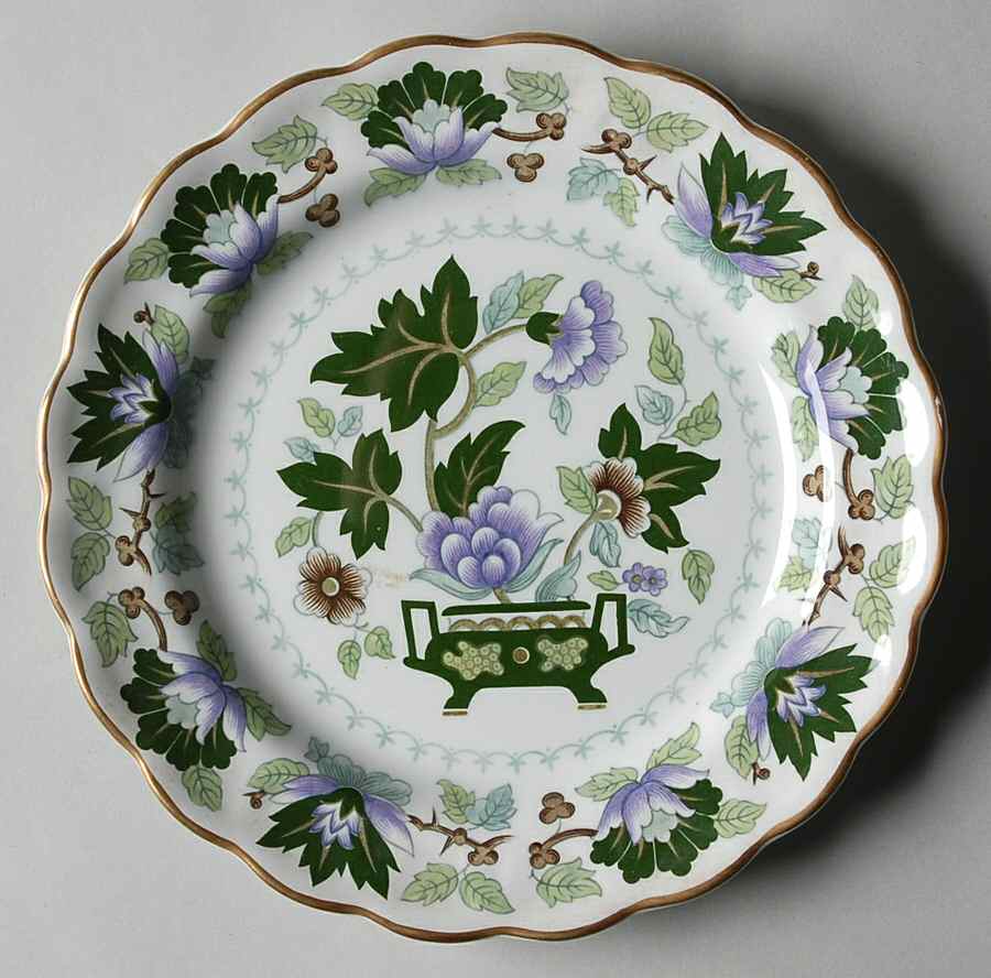 Jade Lotus Salad Plate by Booths-1