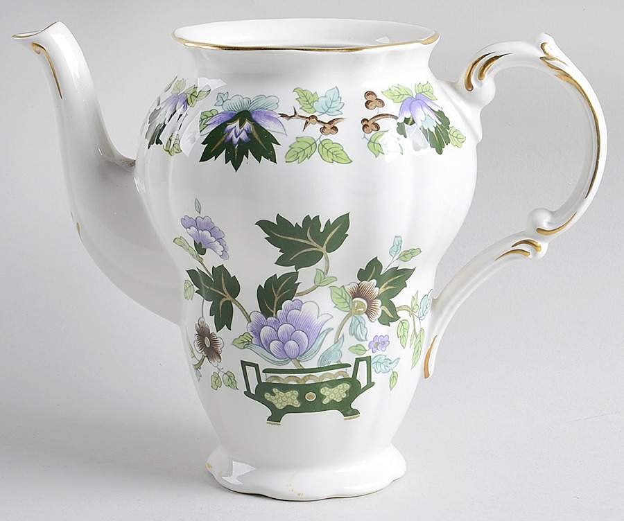 Jade Lotus Coffee Pot No Lid by Booths-1