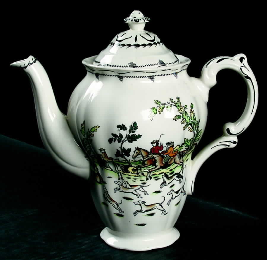 Liverpool Hunt Mini Coffee Pot & Lid by Booths-1