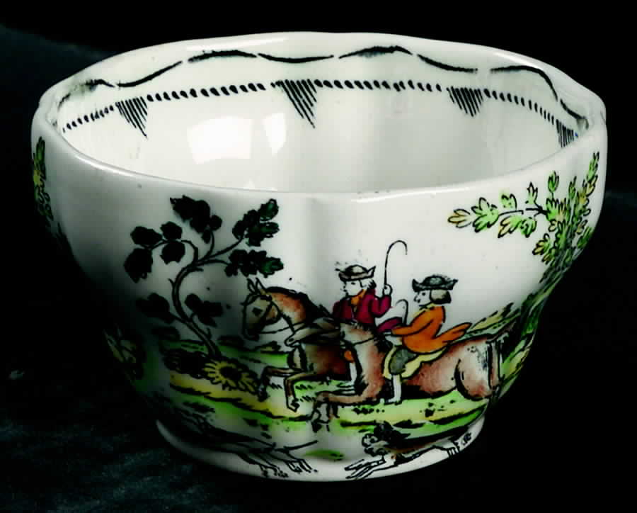 Liverpool Hunt Mini Open Sugar Bowl by Booths-1