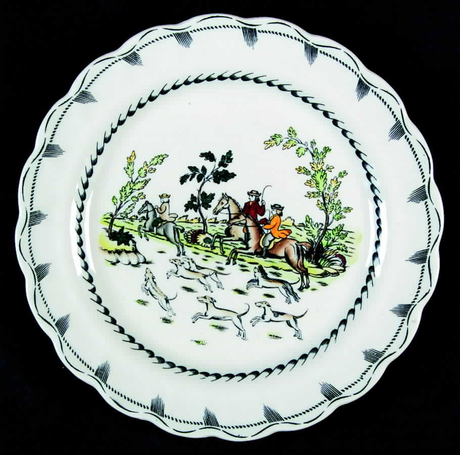 Liverpool Hunt Salad Plate by Booths-1