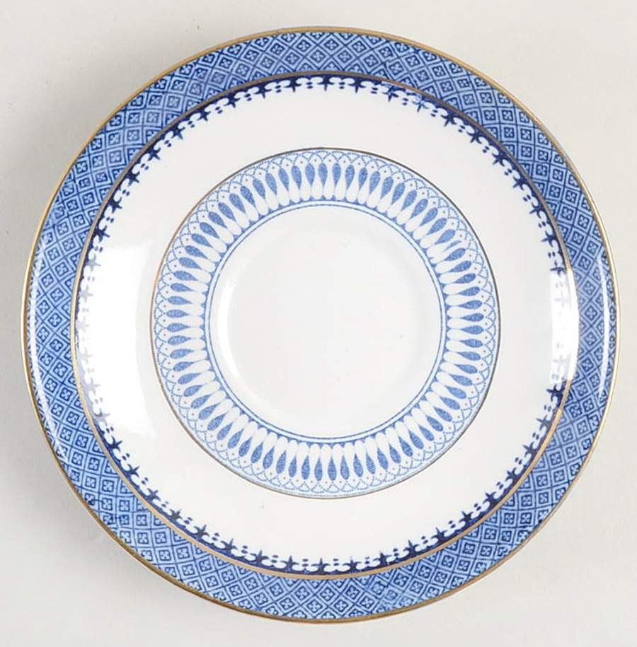 Lowestoft Border (No Flowers) Saucer for Oversized Cup by Booths-1