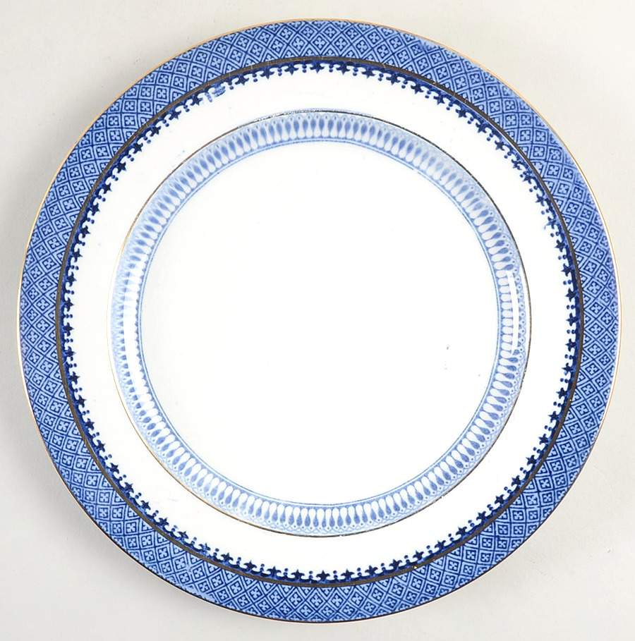 Lowestoft Border (No Flowers) Luncheon Plate by Booths-1
