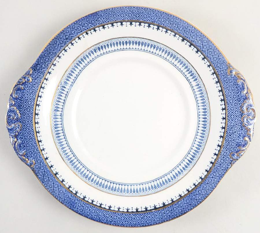 Lowestoft Border (No Flowers) Cookie Plate by Booths-1