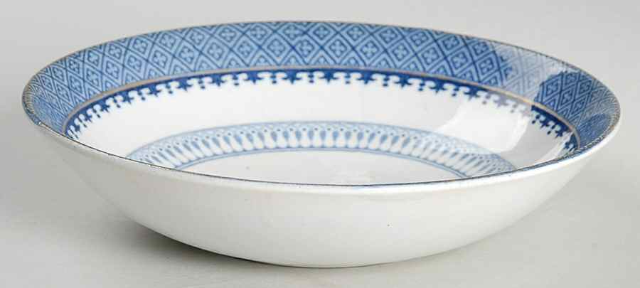 Lowestoft Border (No Flowers) Fruit/Dessert (Sauce) Bowl by Booths-1