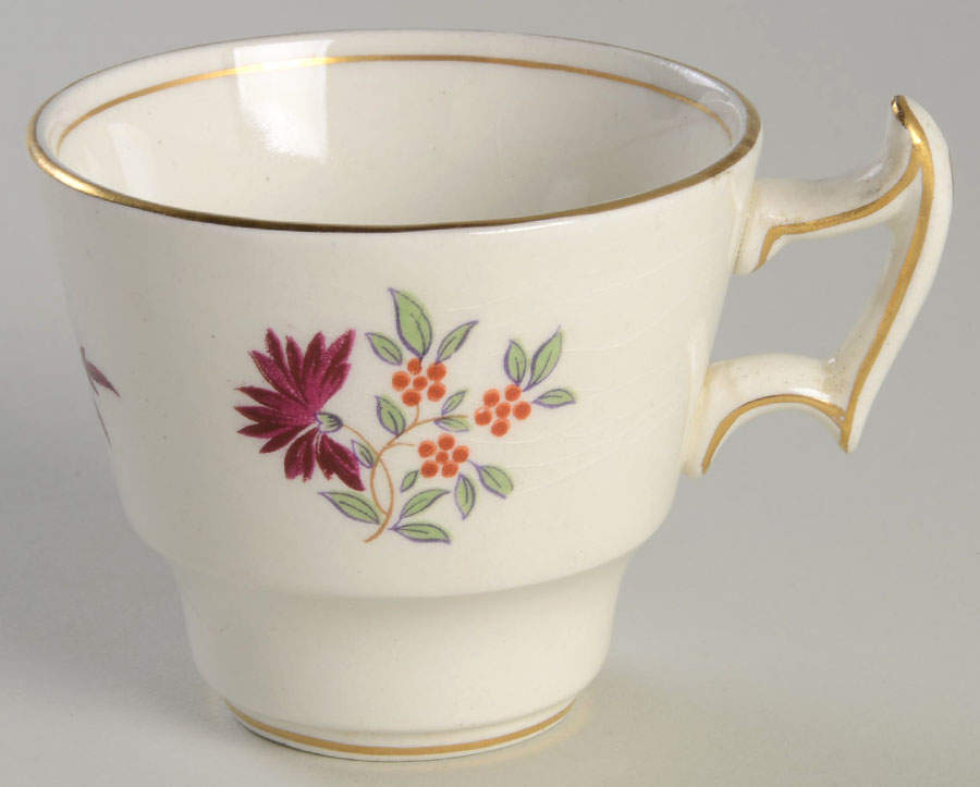 Lowestoft Footed Demitasse Cup by Booths-1