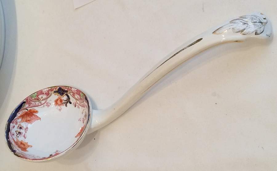 Lucania (Smooth) Tureen Ladle by Booths-1