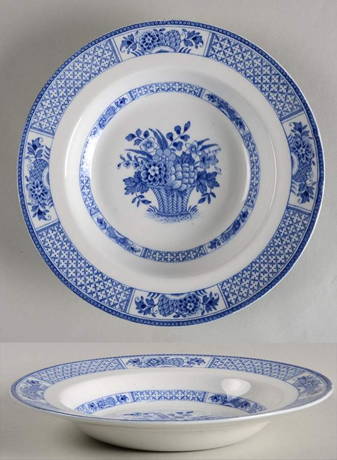 Nankin Rim Soup Bowl by Booths-1