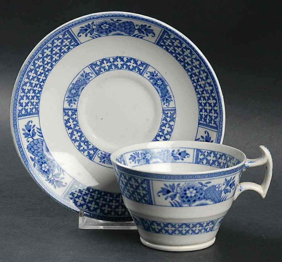 Nankin Footed Cup & Saucer Set by Booths-1