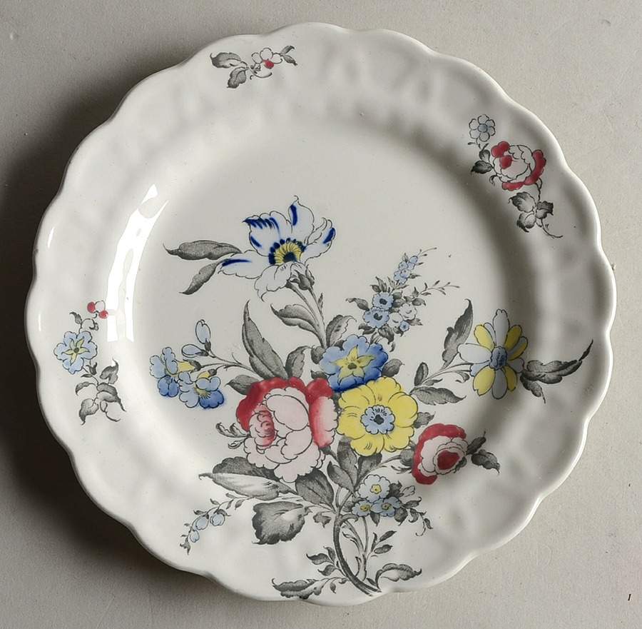 Old Country Sprays Salad Plate by Booths-1