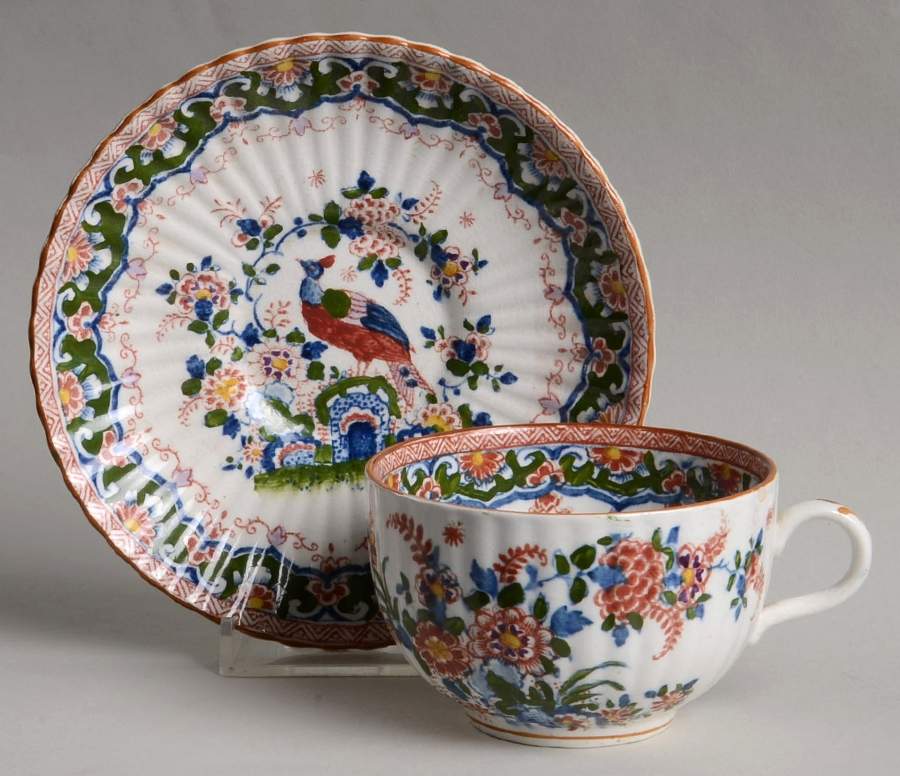 Old Dutch Flat Cup & Saucer Set by Booths-1