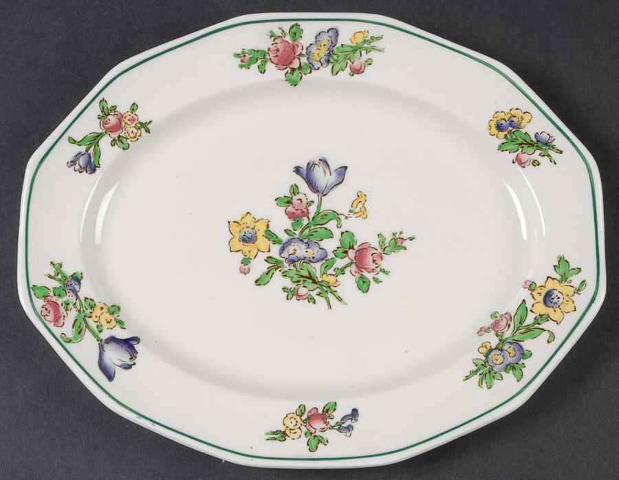 Old Staffordshire 8" Oval Serving Platter by Booths-1