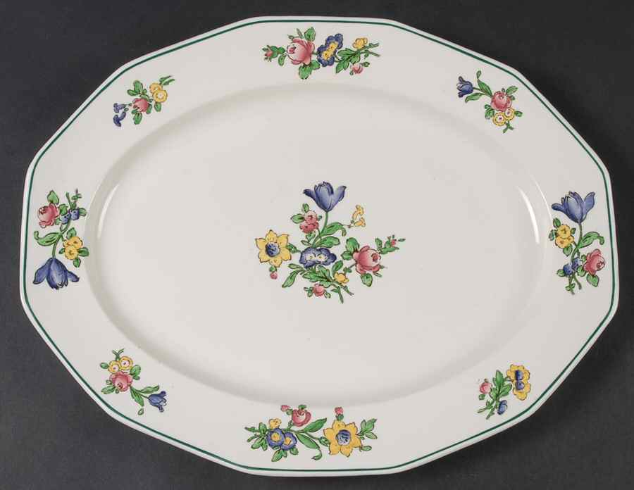 Old Staffordshire 14" Oval Serving Platter by Booths-1