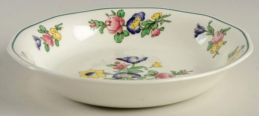 Old Staffordshire Coupe Soup Bowl by Booths-1