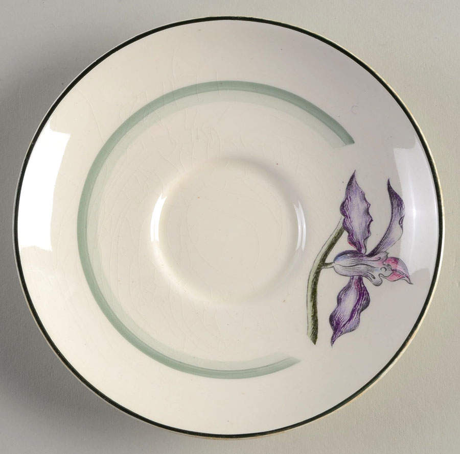 Orchids Saucer by Booths-1