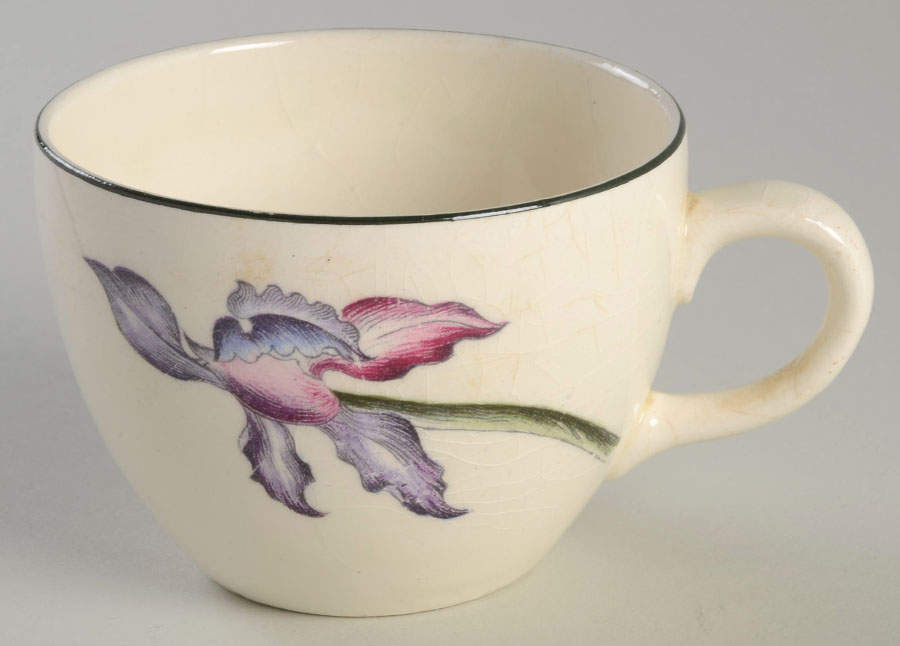 Orchids Flat Cup by Booths-1