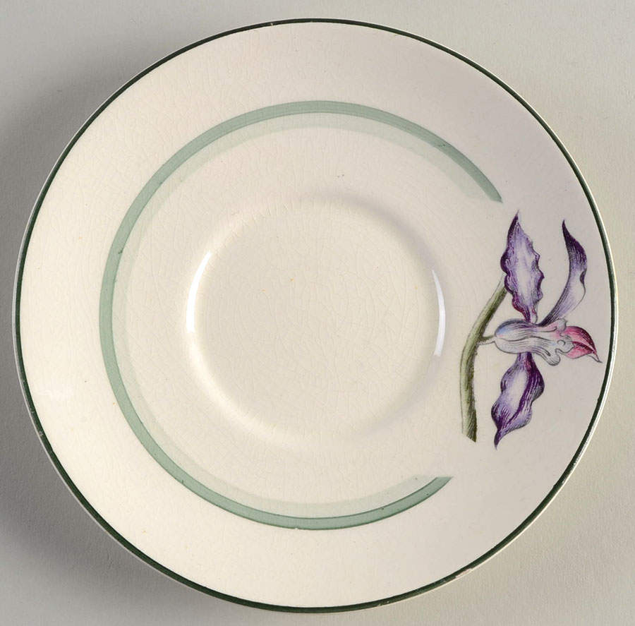 Orchids Saucer for Cream Soup Bowl by Booths-1