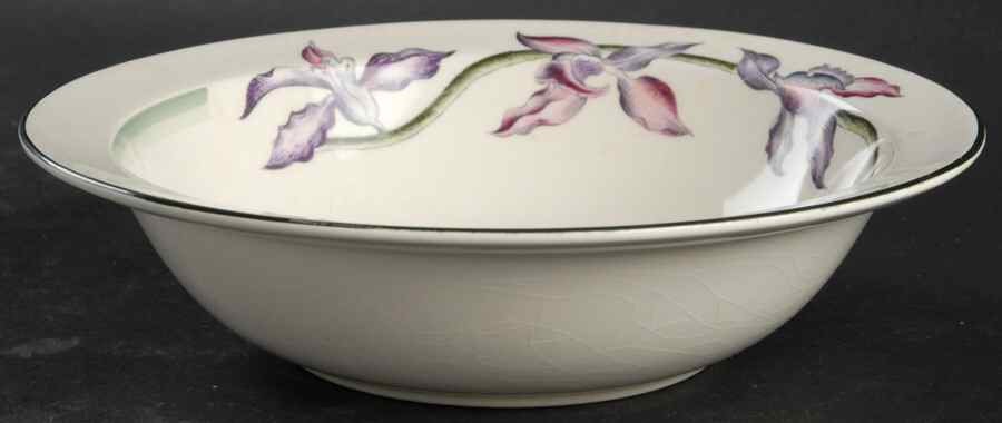 Orchids 8" Round Vegetable Bowl by Booths-1