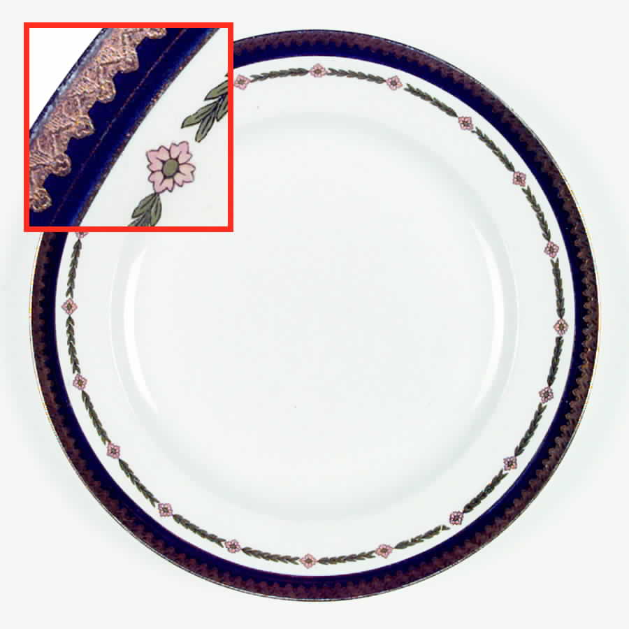 Or Repousse Dinner Plate by Booths-1