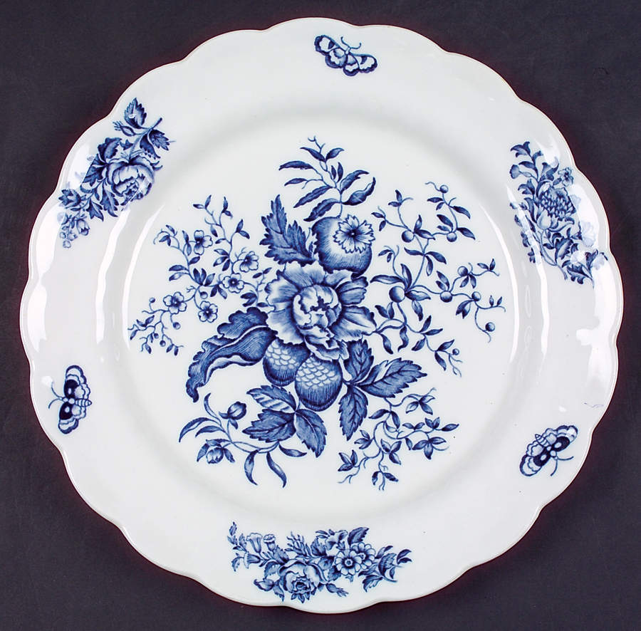 Peony Blue Large Dinner Plate by Booths-1