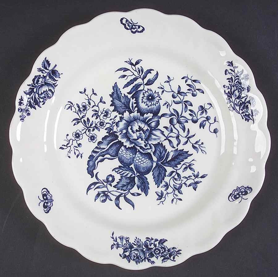 Peony Blue Salad Plate by Booths-1