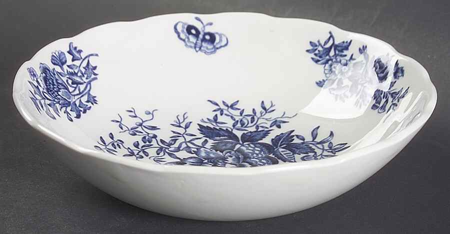 Peony Blue Fruit/Dessert (Sauce) Bowl by Booths-1