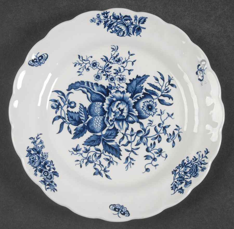 Peony Blue Salad Plate by Booths-1