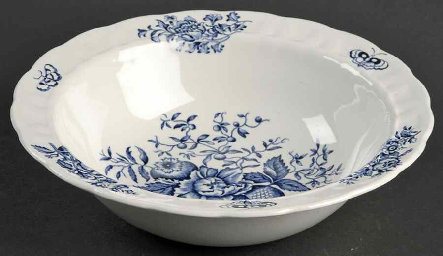 Peony Blue 8" Round Vegetable Bowl by Booths-1