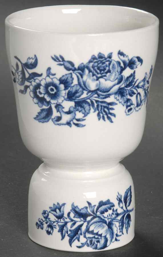 Peony Blue Double Egg Cup by Booths-1