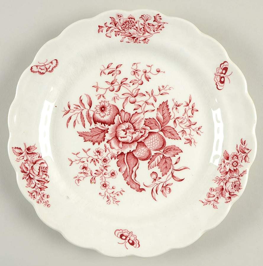 Peony Pink Salad Plate by Booths-1