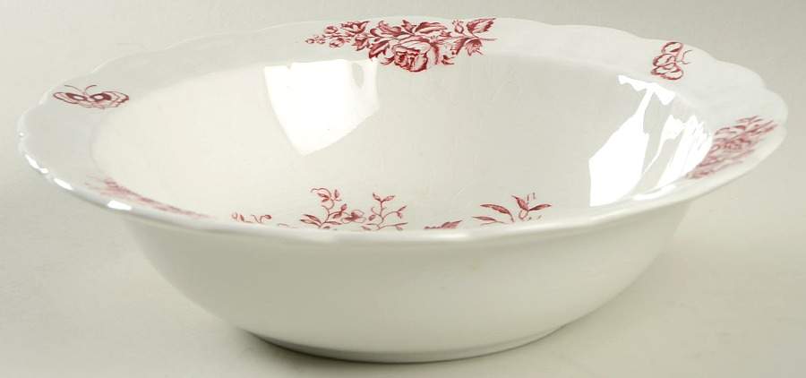 Peony Pink 8" Round Vegetable Bowl by Booths-1