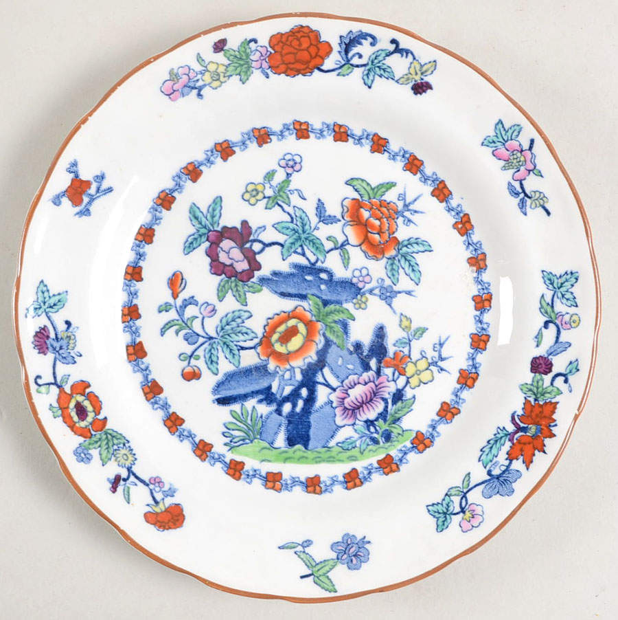 Pompadour (Scalloped) Salad Plate by Booths-1